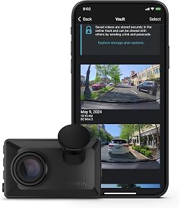 Garmin Dash Cam™ X110, Compact 1080p HD Dash Cam with a 140-degree Field of View, Built in Clarity™ Polarizer, Voice Controlled, GPS, 2.4” Display, Automatic Recording | 1080p 30fps HDR, 140 Degree Diagonal FOV, Built-in Clarity Polarizer, Voice Cont