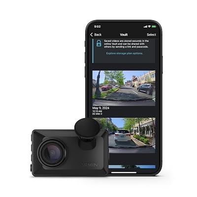 Amazon Garmin Dash Cam X110, Compact 1080p HD Dash Cam with a 140-degree Field of View for