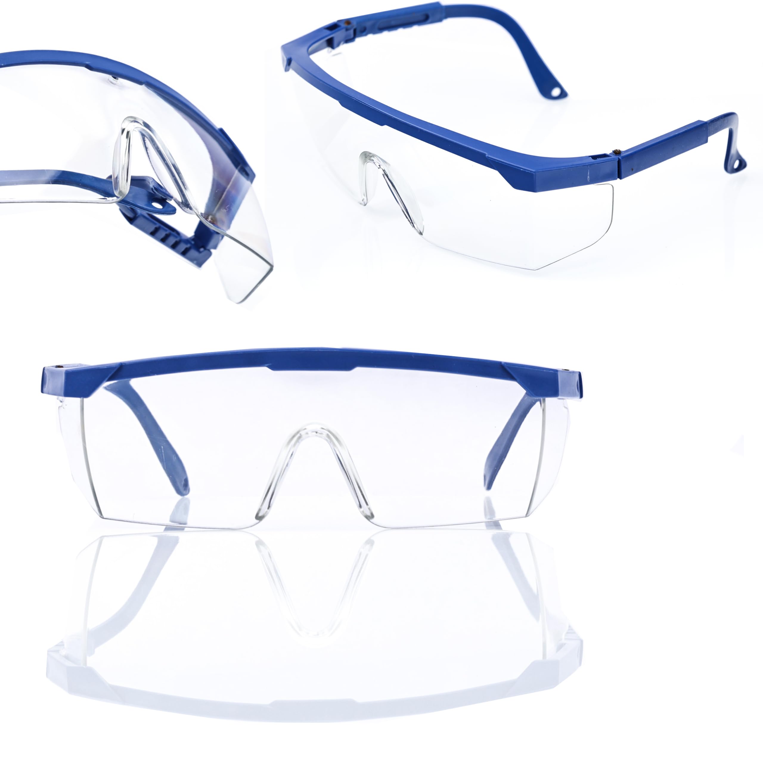 Premium okulary ochronne z soczewkami poliwęglanowymi | ochrona przed promieniowaniem UV, certyfikat EN-166 | idealne do warsztatów, placów budowy, prac ogrodowych | okulary ochronne