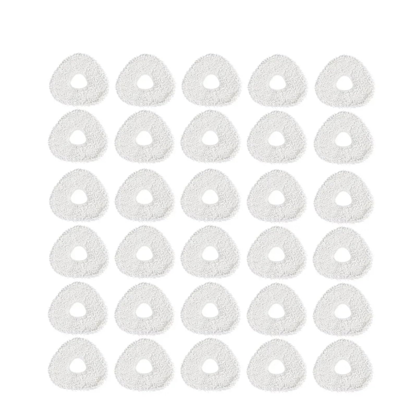 Tampons De Vadrouille Chiffons De Nettoyage Pièces De Rechange De Rechange Compatibles For Aspirateur Robot Narwal J1 J2 T10 Accessoires Lavables Et Réutilisables(30pcs)
