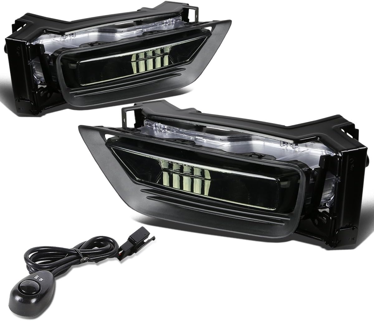 DNA MOTORING FL-ZTL-127-AM Front Bumper Fog Light Driver & Passenger Side Enhance visibility [Compatible with 13-14 Honda Accord 4Dr Sedan]
