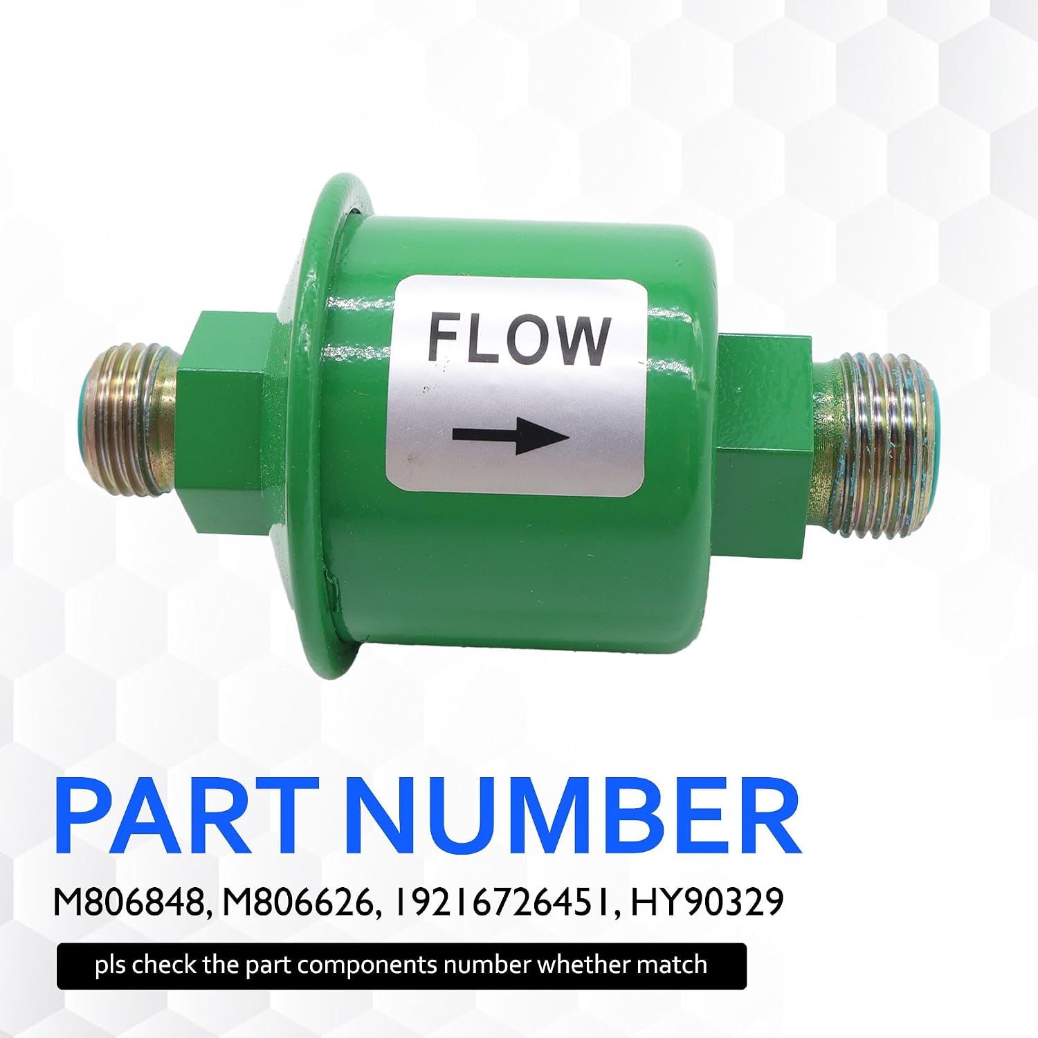 AM120916 Transmission Oil Filter Compatible with John Deere 240 245 260 285 320 GX 325 335 345 355 F 710 725 735 Replaces M806848 AM103181