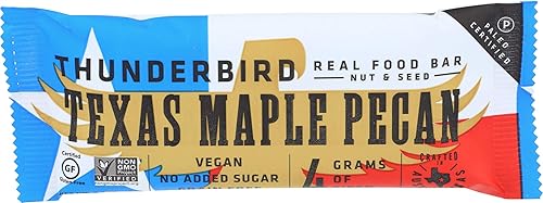 Thunderbird Energetica, Texas Maple Pecan Bar, 1.7 oz Thunderbird Energetica, Texas Maple Pecan Bar, 1.7 oz