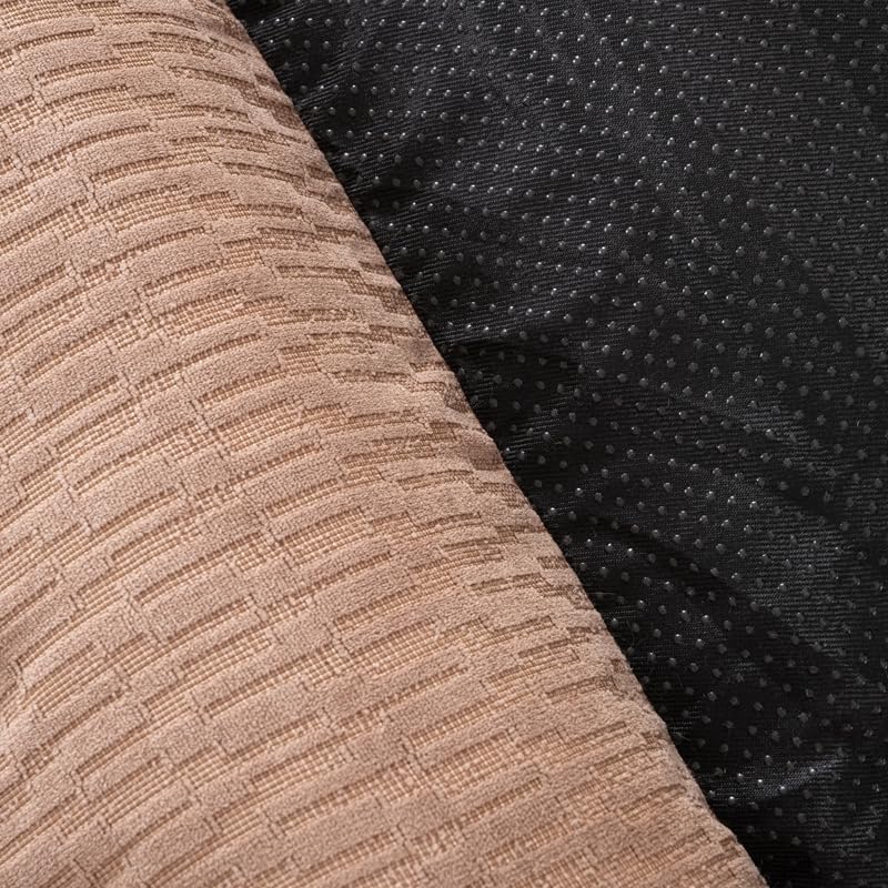 Happy Pets Luxury Orthopedic Pet Bed, F-Corduroy Foam, Brown or Light Gray Square Nest Bolster Design, Machine Washable Cover, for All Breeds (25" x 21" x 8", Brown Corduroy Square Nest)