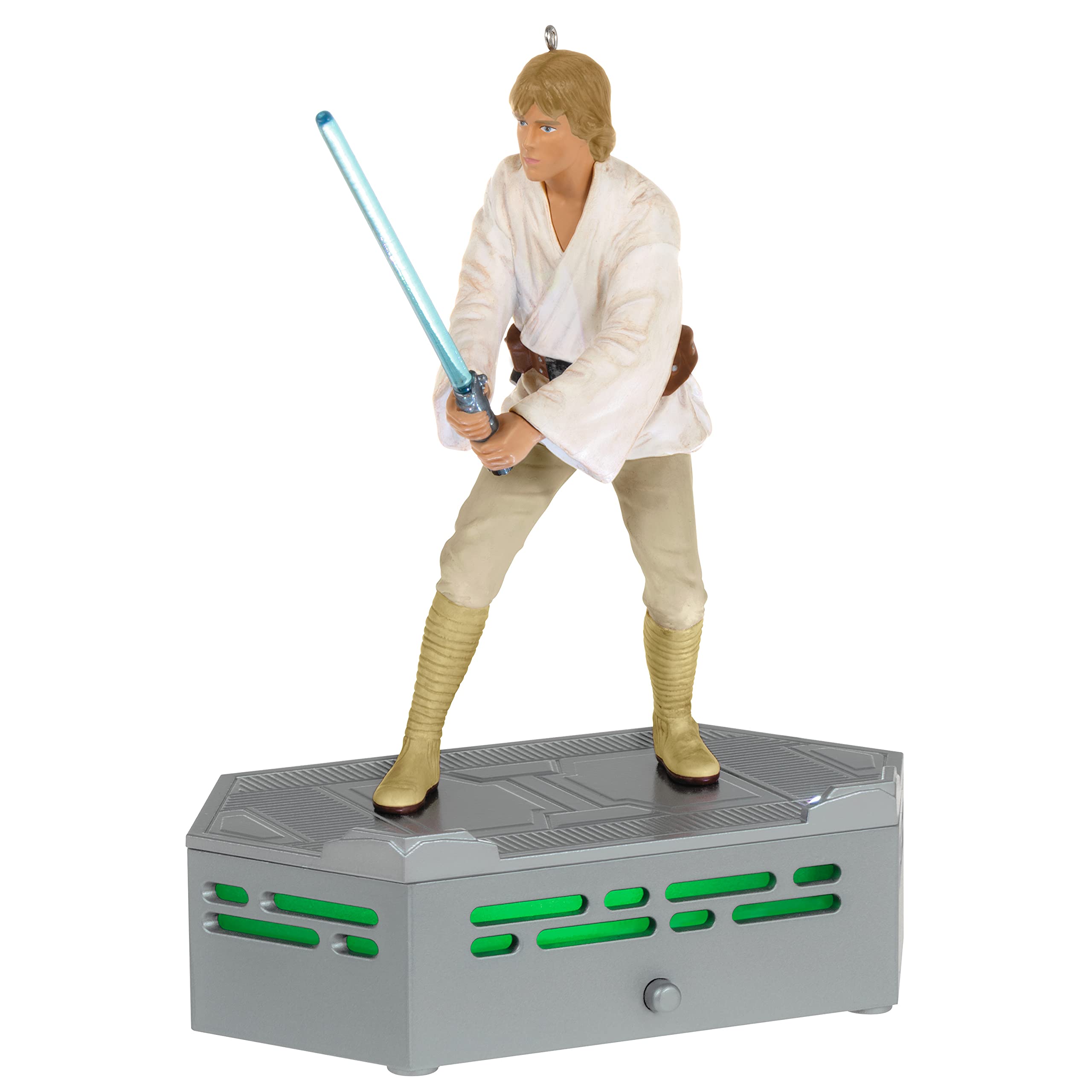 Plastic, Christmas Ornament 2022, Star Wars: A New Hope Collection Luke Skywalker, Light and Sound