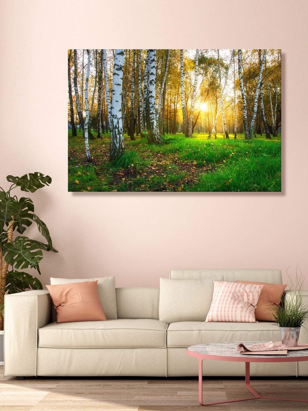 999STORE Wooden canvas wall painting large paintings tree for living