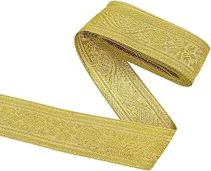 FINGERINSPIRE Nastro jacquard vintage da 9,14 m, largo 45