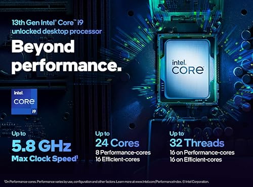 Vista 2 de Intel Core i9-13900K Procesador de escritorio 24 núcleos (8 núcleos P + 16 núcleos E) Caché de 36 M, hasta 5.8 GHz