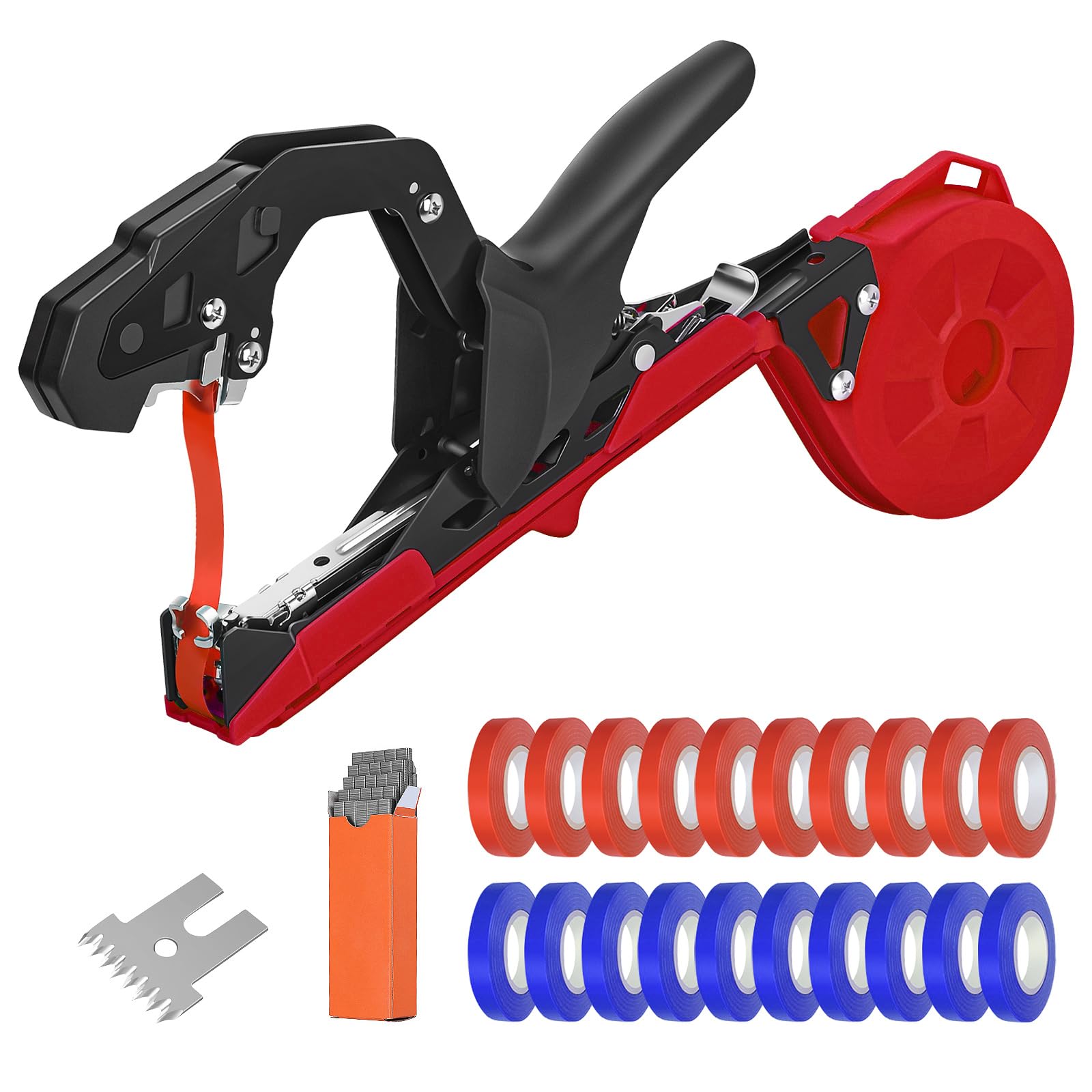 Profesional Maquina Atadora de Atar Tomates Plantas Herramientas Jardineria Máquina Manual Huerto Cinta Pinzas Ramas Atadora Agricola Tomate Viña Hortalizas Pepino UVA Fruta Flores Tape Tool