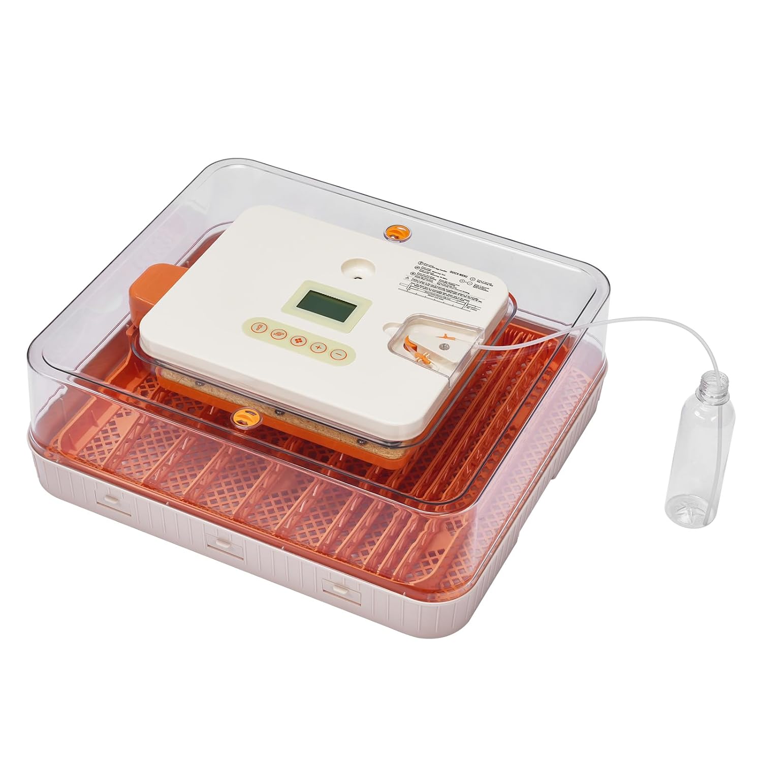 56 Egg Incubator with Automatic Egg Turner, Fully Automatic Incubators for Hatching Eggs with Temp & Humidity Control, Upgraded LED Candler, Clear Lid Multi-Function Strip Egg Tray