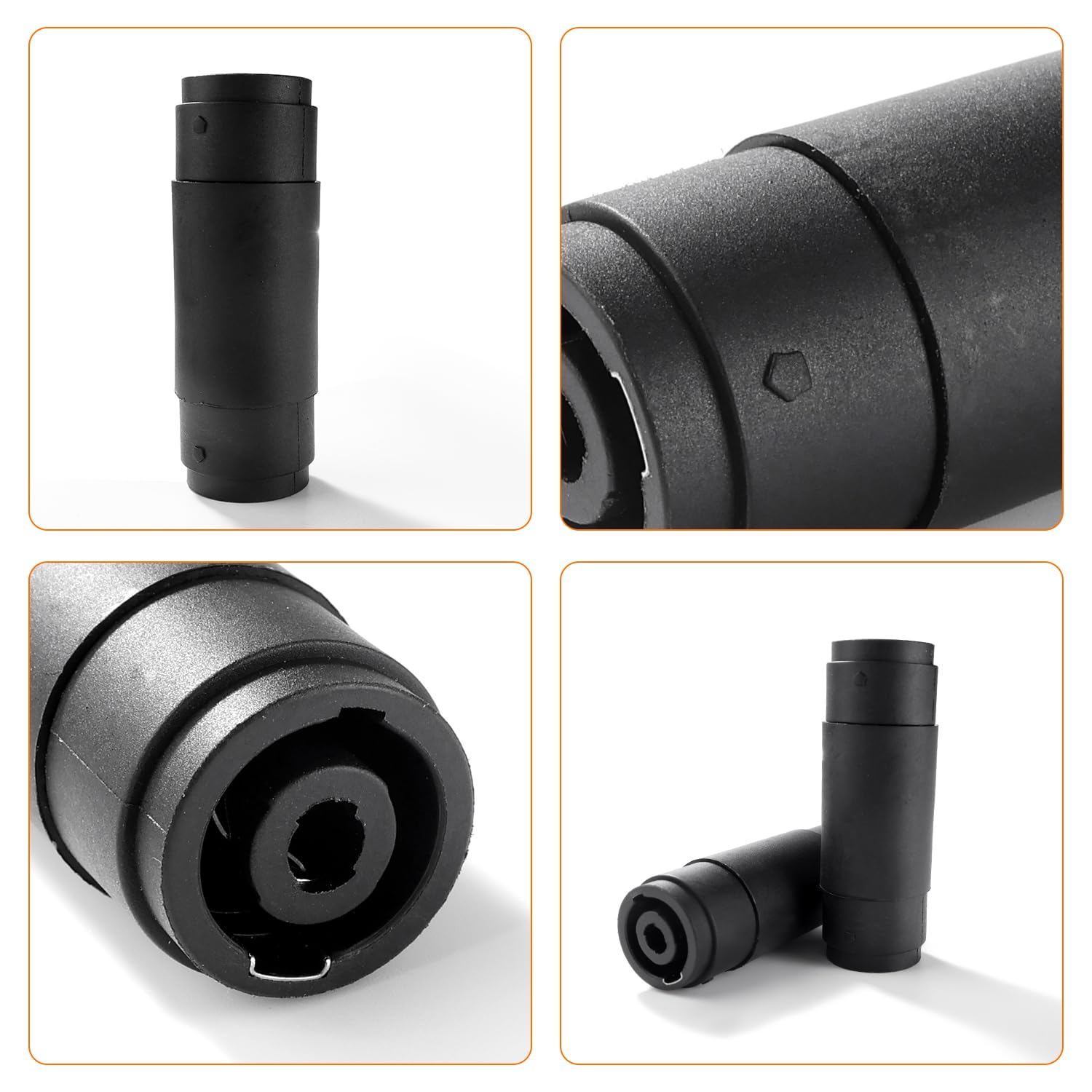 Connecteur Speakon Femelle vers Femelle 2 Pièces 4 Pôles Compatible NL4MP NL4FC