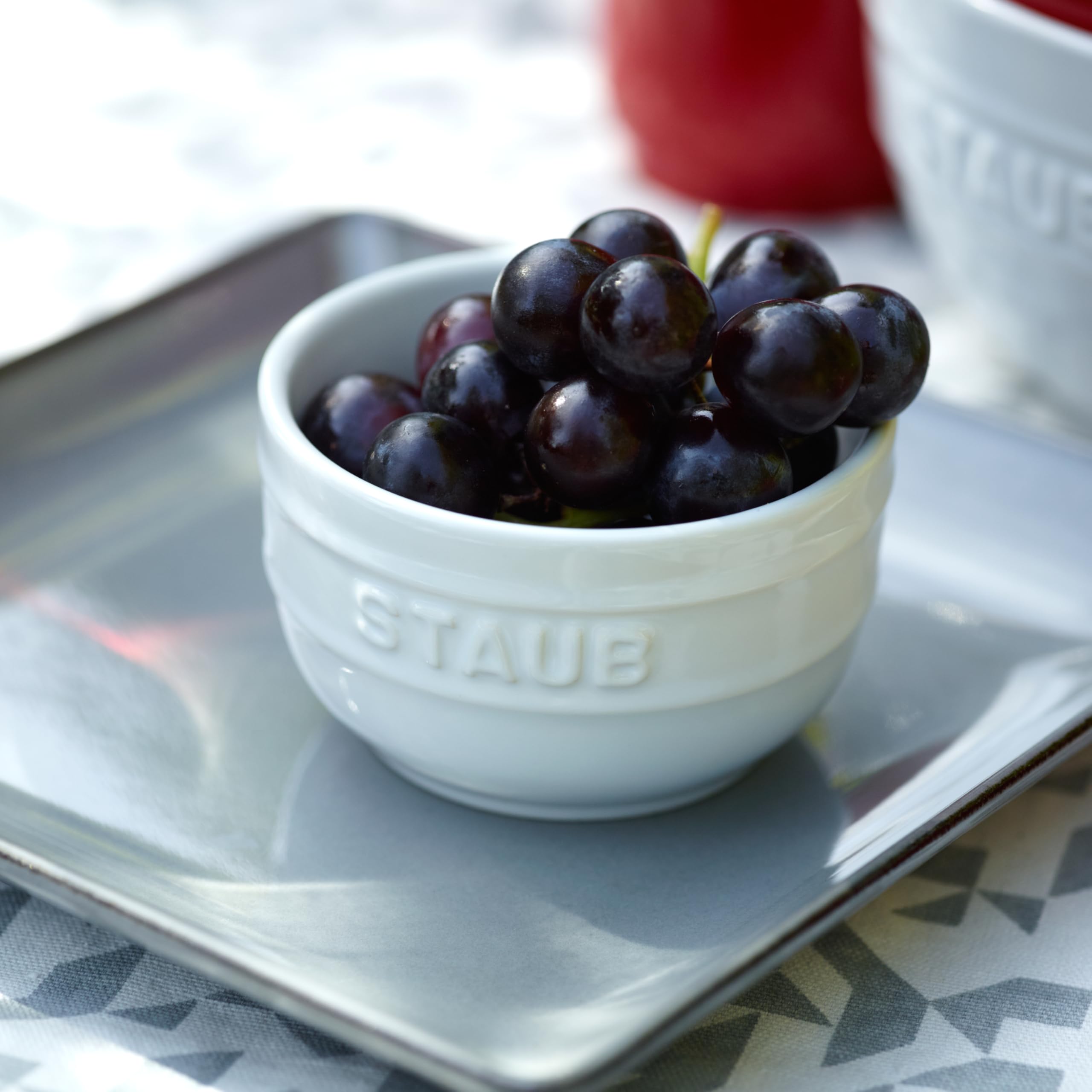 STAUB Ceramics Prep - Set di ciotole, 2 pezzi, colore: Bianco
