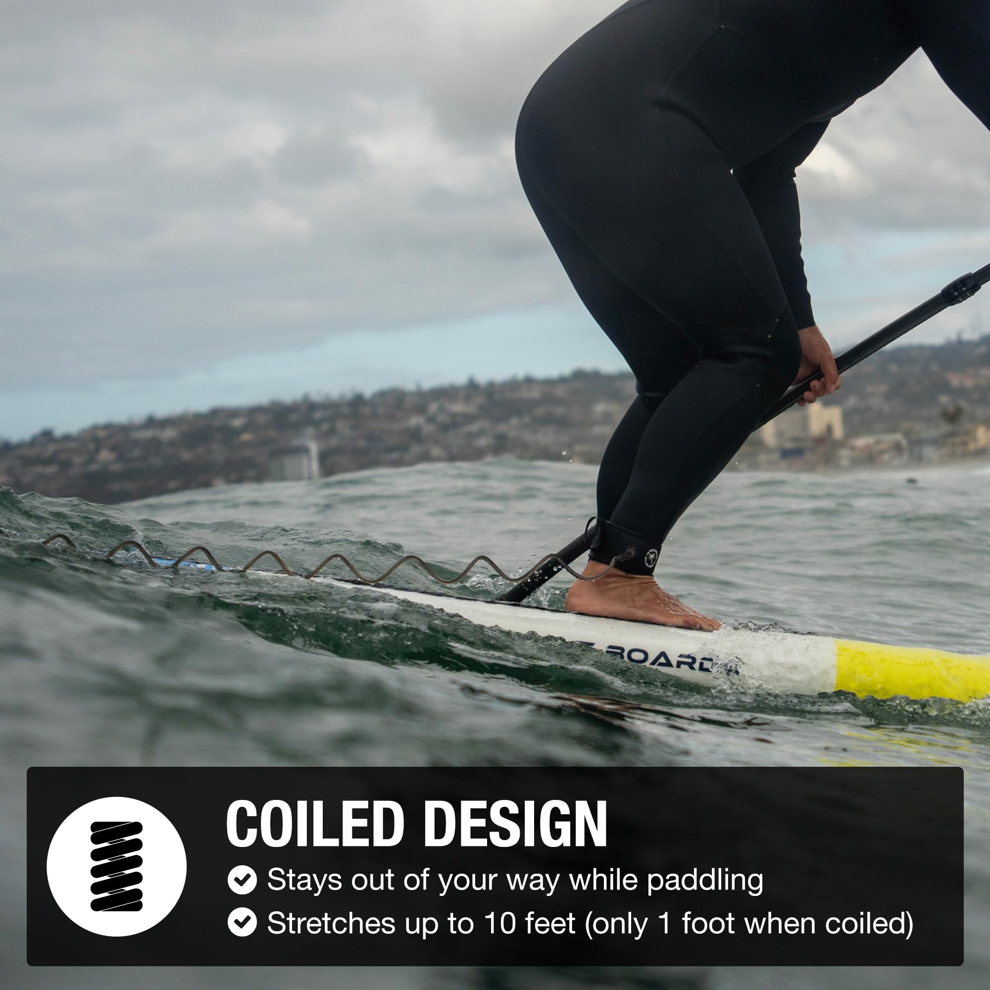 Ho Stevie! SUP-Leine – starke und bequeme Spiral-Leine für alle Stand Up Paddleboards