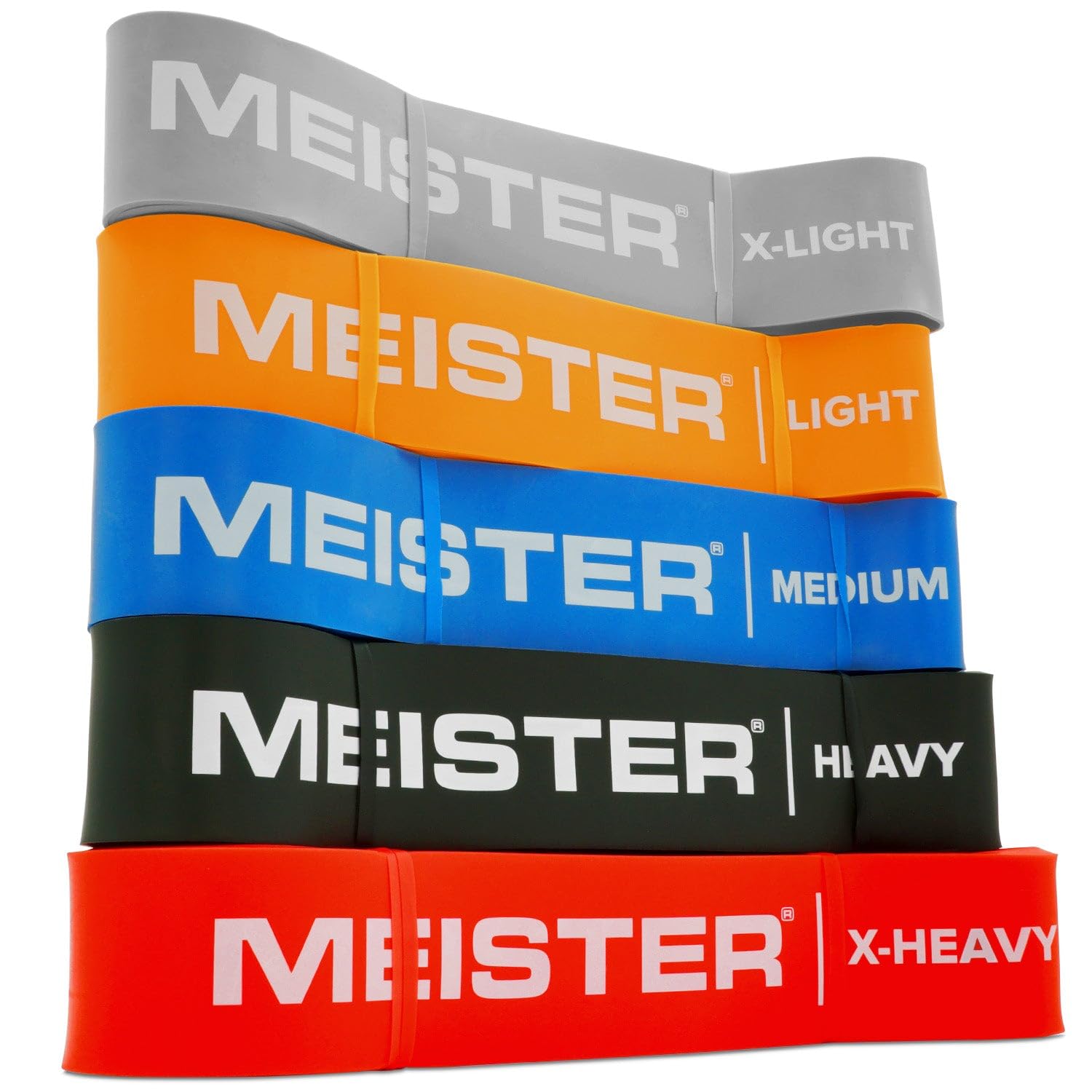 Meister X Band a Larghezza Comfort 41" x 2" Fasce di Resistenza – Fasce Loop Extra Larghe Premium