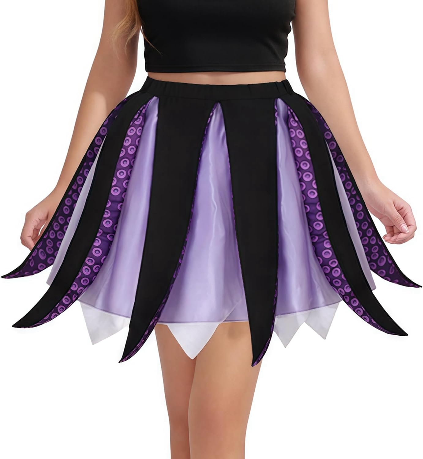 Octopus Tentacle Skirt – Sea Witch Inspired Halloween Costume for Adult Women, Fun Cosplay Ocean Fantasy Outfit