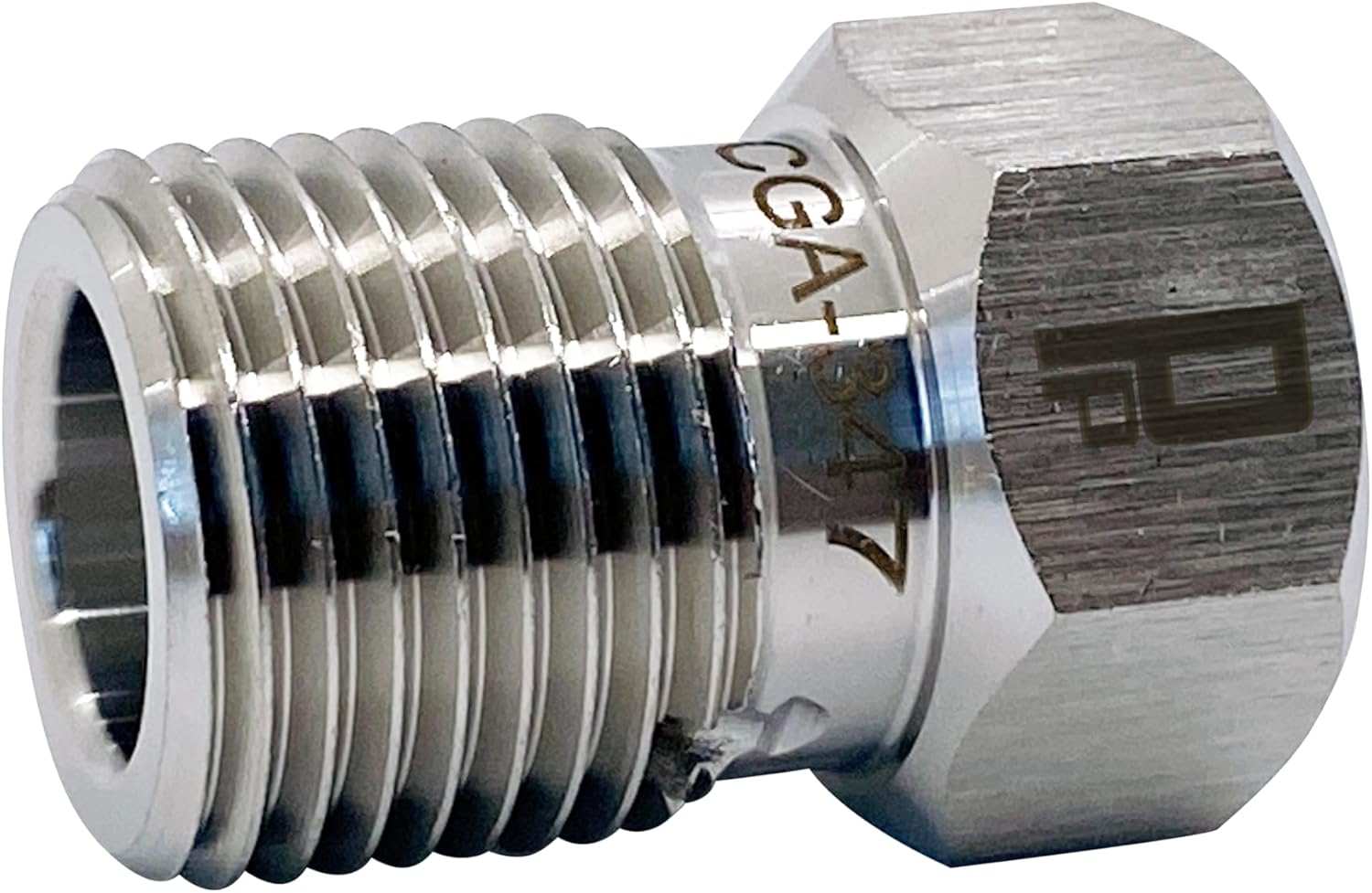 CGA 347 SCBA Breathing Air Compressor Scuba x 1/4" F.NPT Adapter