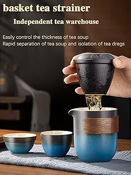 Amazon.co.jp: 急須 湯呑みセット トラベル用茶器セット 4人用 超