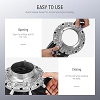 Vista 2 de NEEWER 22"/55cm Octagonal Softbox, Quick Release Bowens Mount Softbox with Honeycomb Grid, Light Diffusers, Bag for RGB CB60 CB60B CB200B MS60B