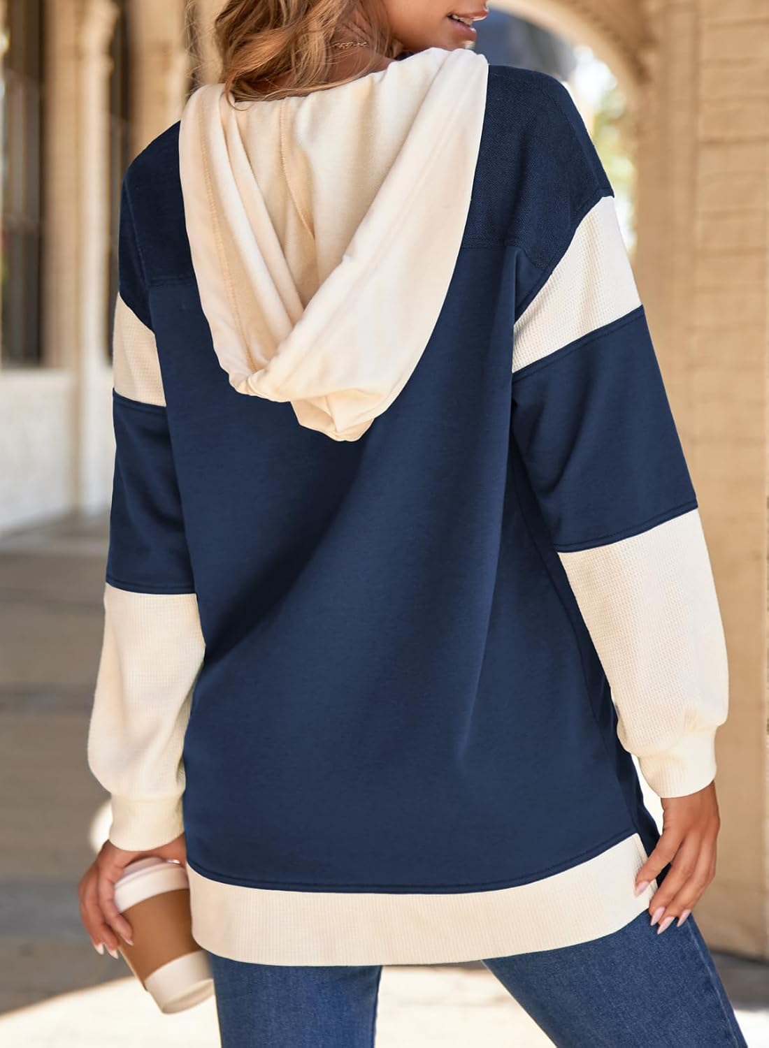 SHEWIN Jackets For Women Casual Long Sleeve Button Down Hoodies Shackets Womens Fall Fashion 2025 - Image 3