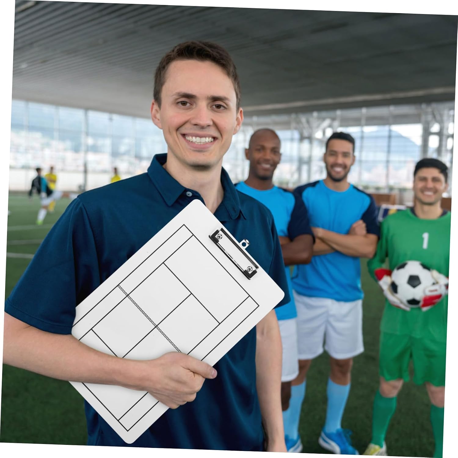 Tennis Dry Erase Board for Coaches PVC Competition Strategy Clipboard Nonmagnetic Erasable Tennis Coaching Board and Hockey Demonstration Marker Board