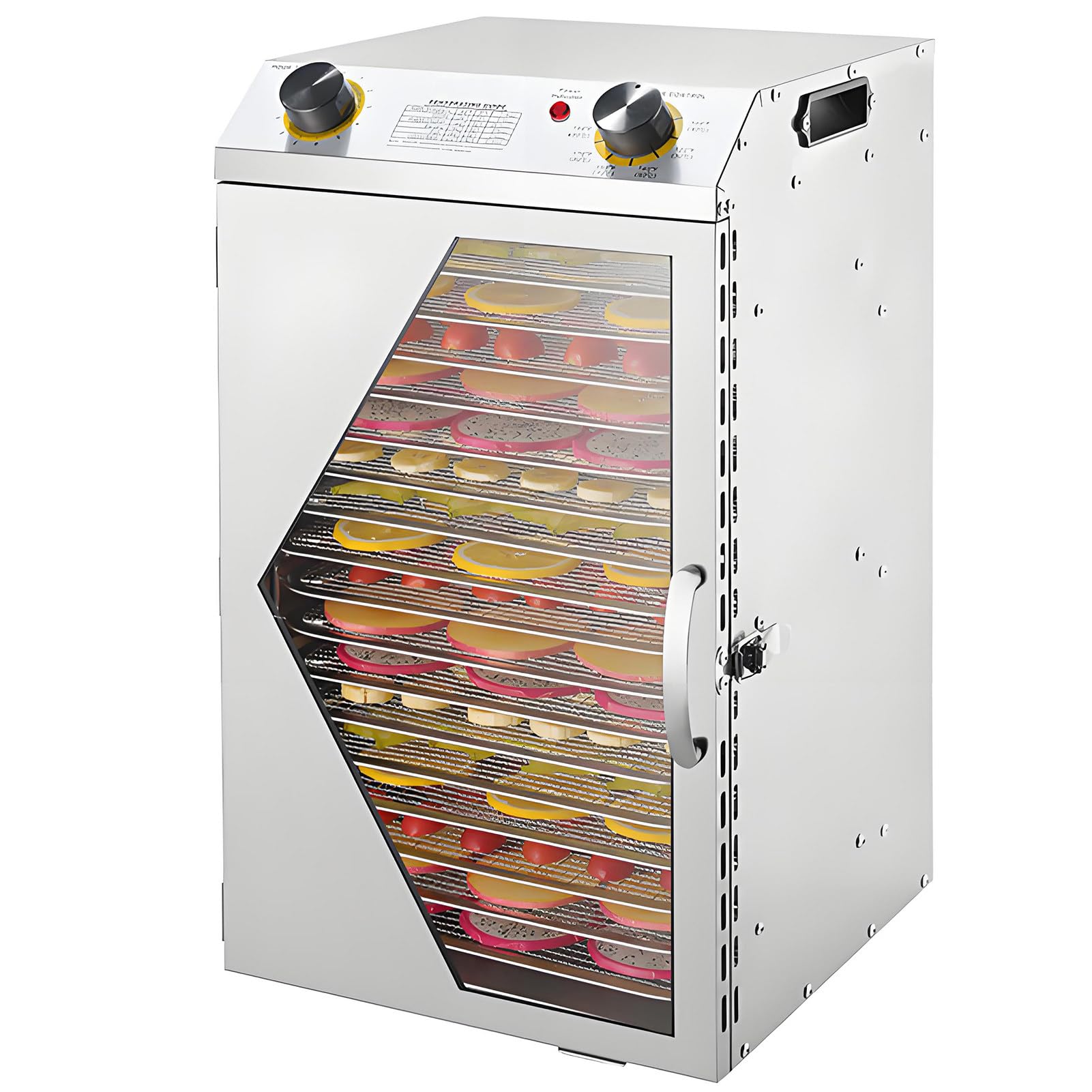 SHENGSHIYU Food Dehydrator Machine for Jerky,12h Timer, 40–90°C Adjustable Temp 18tiers