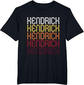 Kendrick Retro Wordmark Pattern - Vintage Style T-Shirt T-Shirt