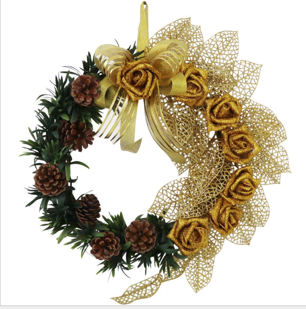 Guirlande de Noël créative rose et dorée pour sublimer votre mur