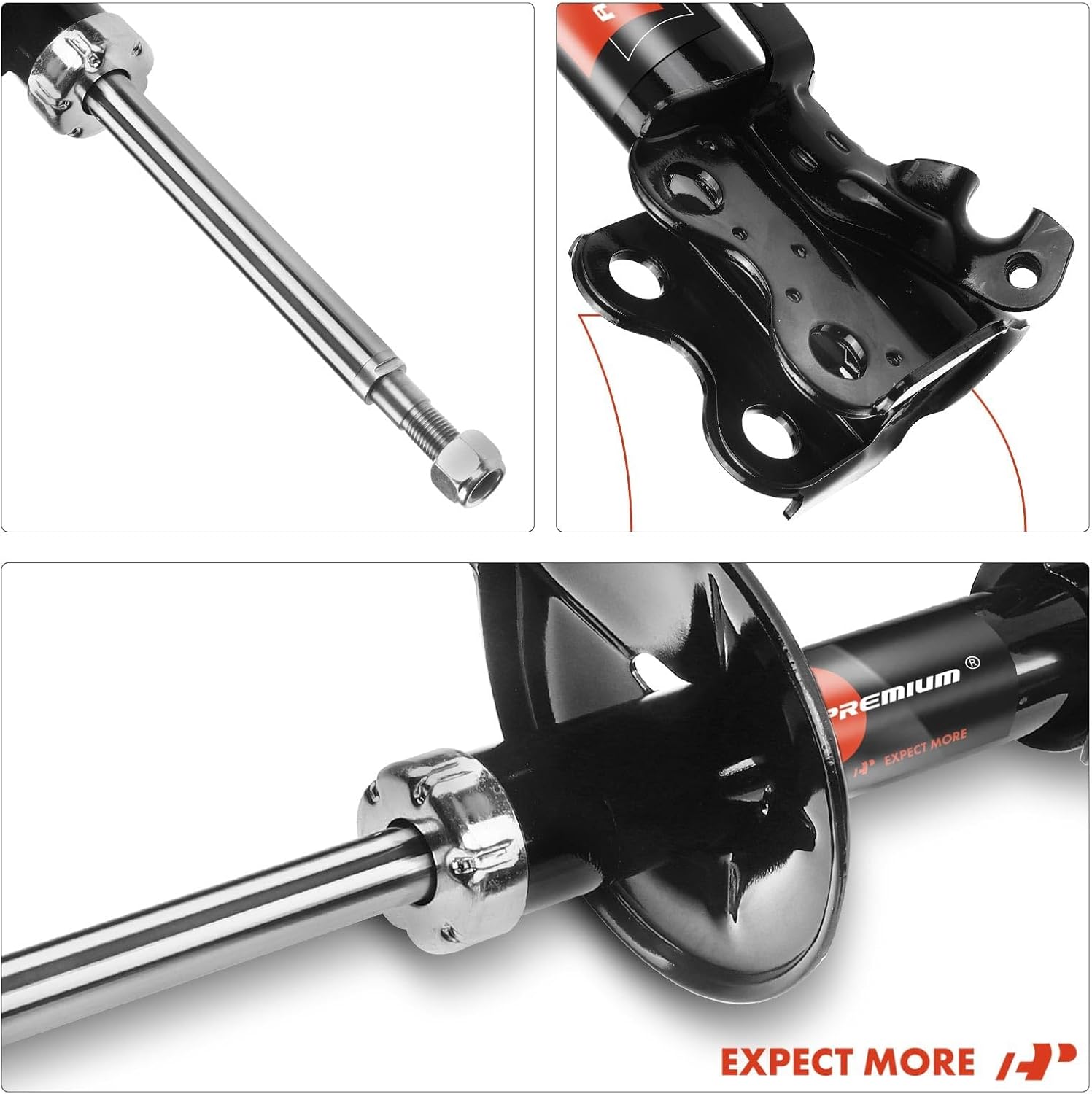 A-Premium Front Pair (2) Strut Assembly Compatible with Toyota Paseo 1992-1995, Tercel 1991-1994, Driver and Passenger Side