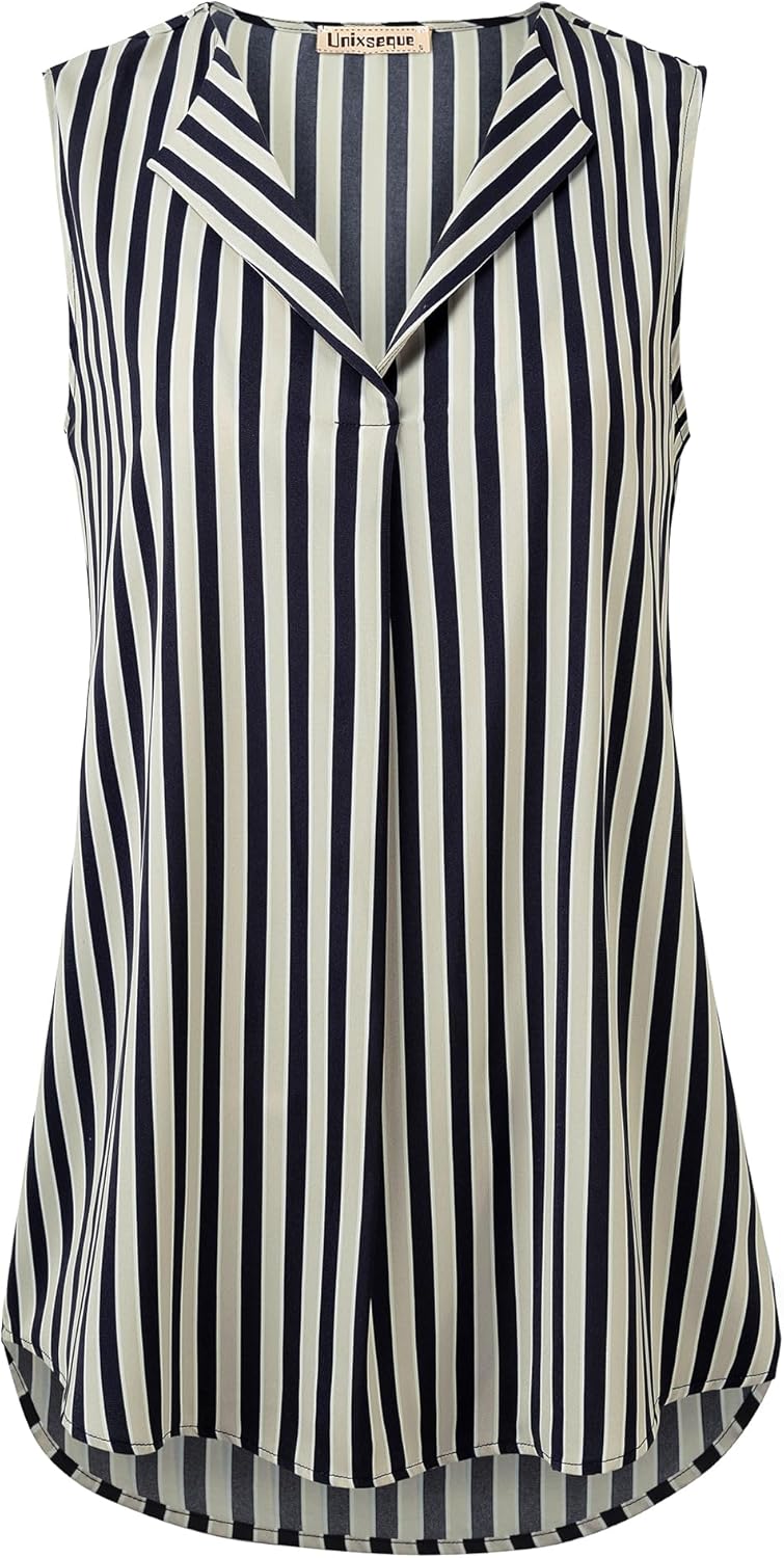 Unixseque Womens Business Casual Tank Top Summer Sleeveless Outfits 2025 Dressy Work Shirts - Image 3