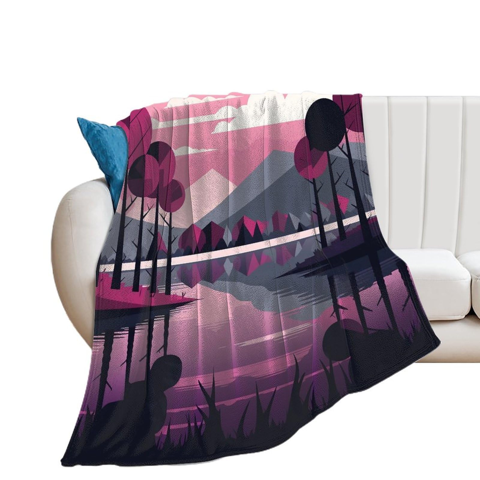Couverture chaude hiver en flanelle légère et douce pour femme