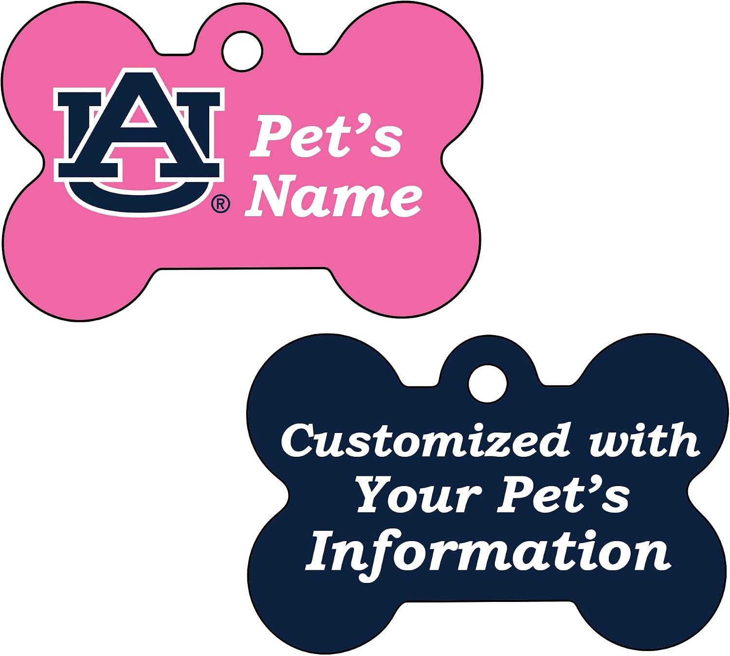 Auburn Tigers 2-Sided Pet Id Dog Tag | Officially Licensed | Personalized for Your Pet