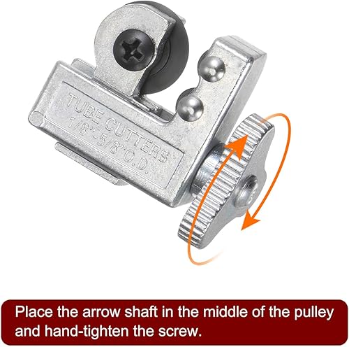 Miniatura 5 de HARFINGTON 2 piezas mini cortador de flecha 0.118-0.630 in (18" - 58") corte de tubo ajustable para cortadores de tubos de plástico de PVC, tono