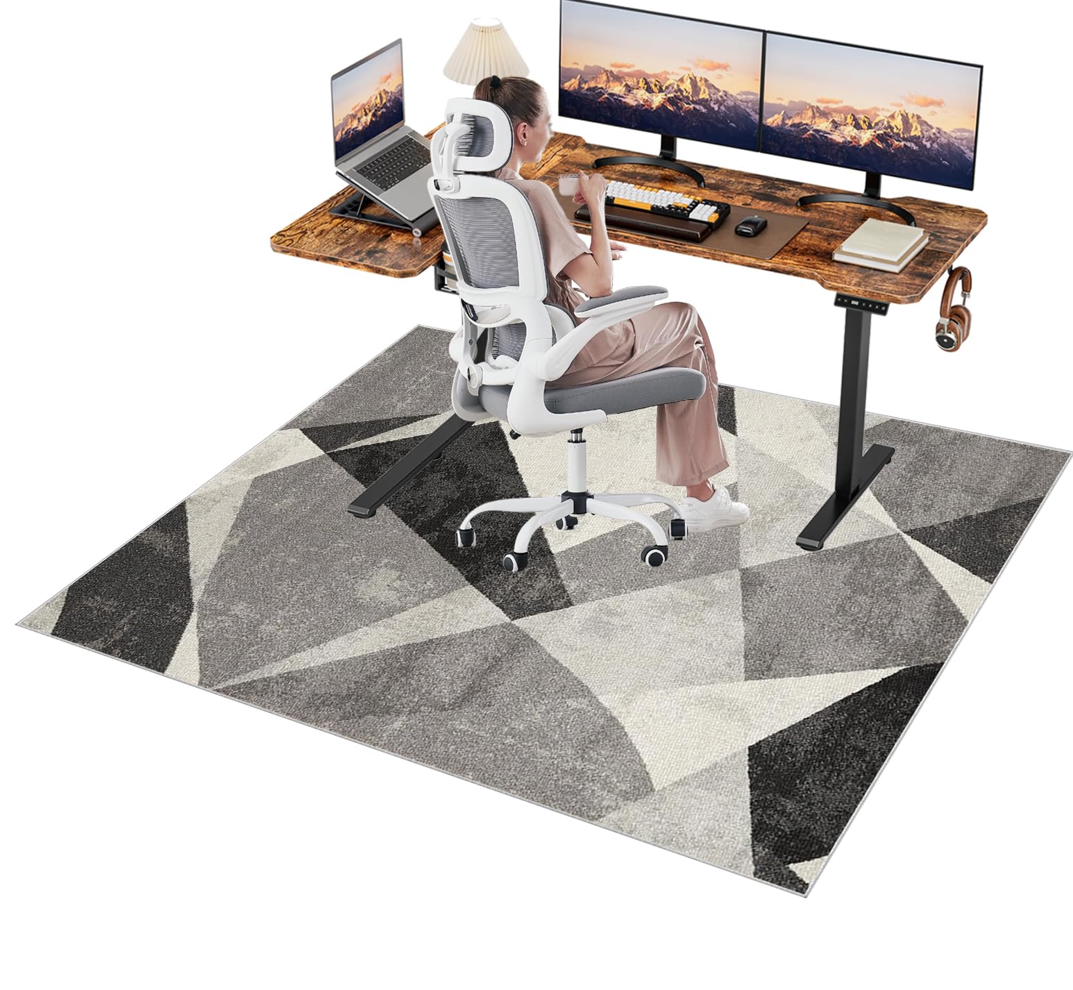 Lzrexnvofxg 0595A Heavy Duty Office Chair Mat For Hardwood Floor Computer Chair Mat For Low Pile Carpet Floor Protector Mat Desk Chair Mats For Rolling Chair Mats For Home Office Non Slip Office Rug 100 X 140 Cm