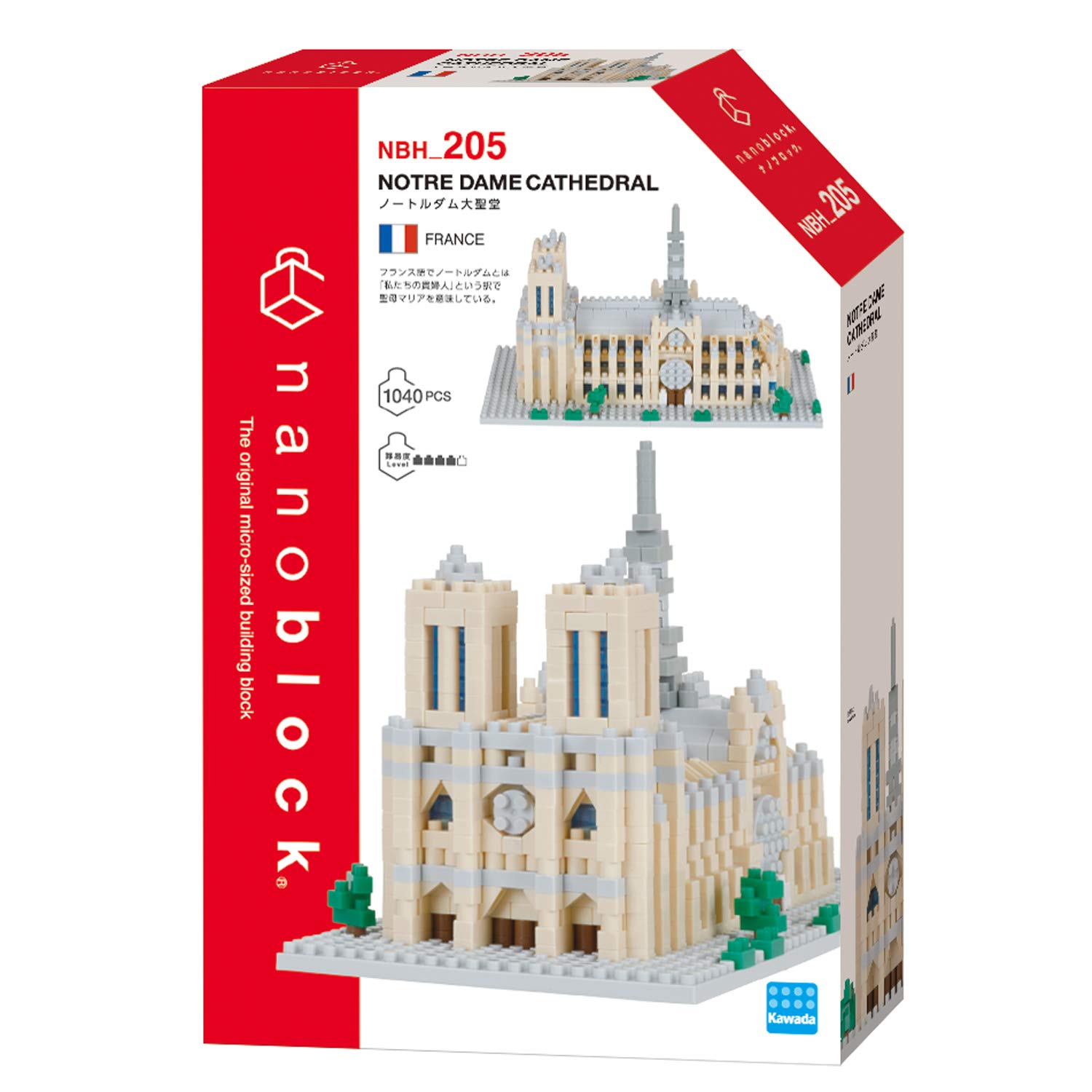 nanoblock - World Famous Buildings - Notre Dame Cathedral, Sight to See Series Building Kit - Image 2