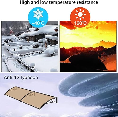 Miniatura 5 de Toldo para ventana, toldo para puerta delantera, toldo para puerta delantera al aire libre, toldo para patio al aire libre, toldos modernos para