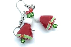 Charming Santa Hat Christmas Earrings