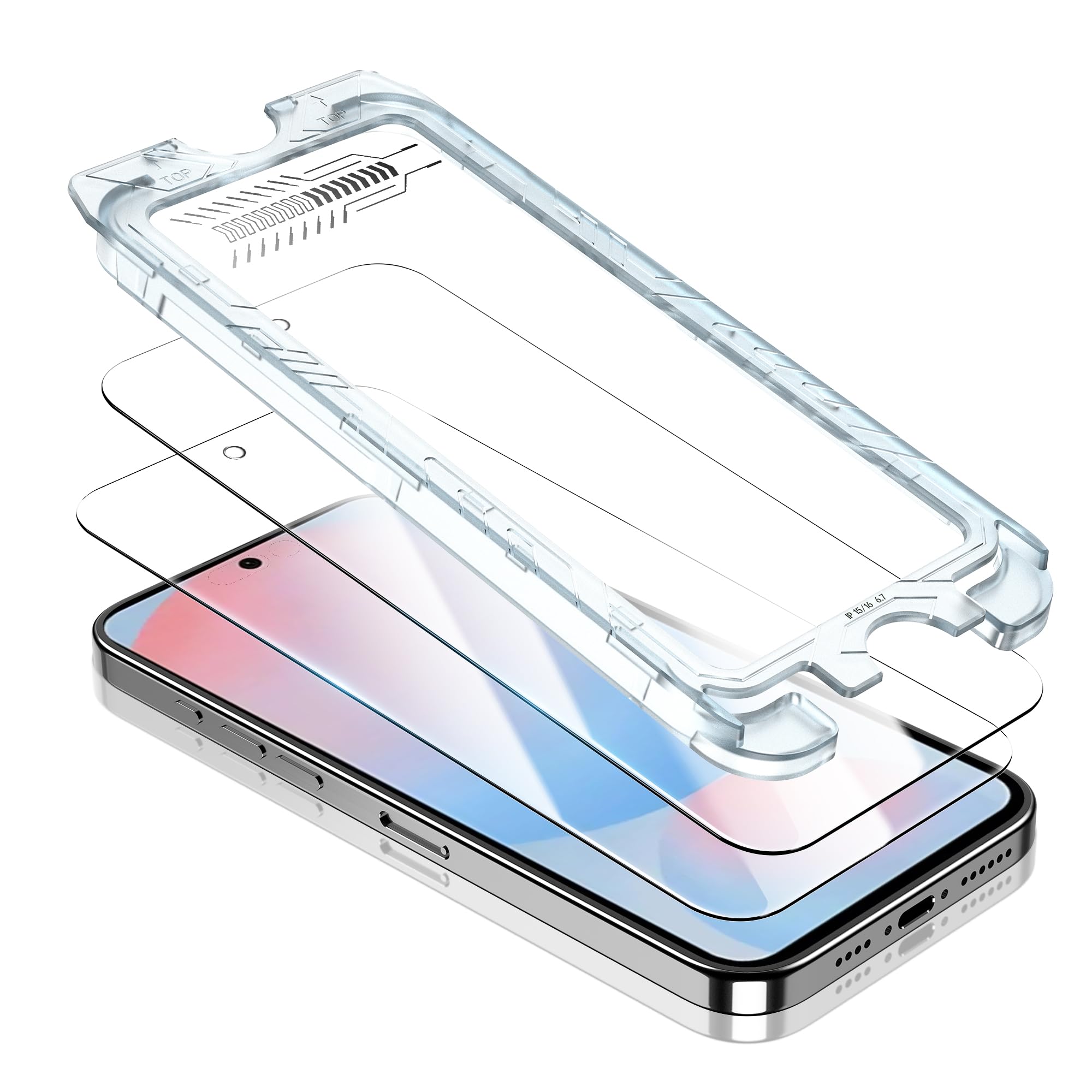 for Samsung Galaxy A56 5G Screen Protector with Camera Lens Protector,9H Hardness Anti-Scratch Tempered Glass flim, Case Friendly,Anti-Scratch (2 PACK)