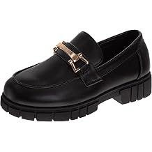French Toast Girls Chunky Platform Loafers Faux Leather Slip On Dress School Shoes for Girl Sizes 10 Toddler 11-13 Little Kid 1-4 Big Kid