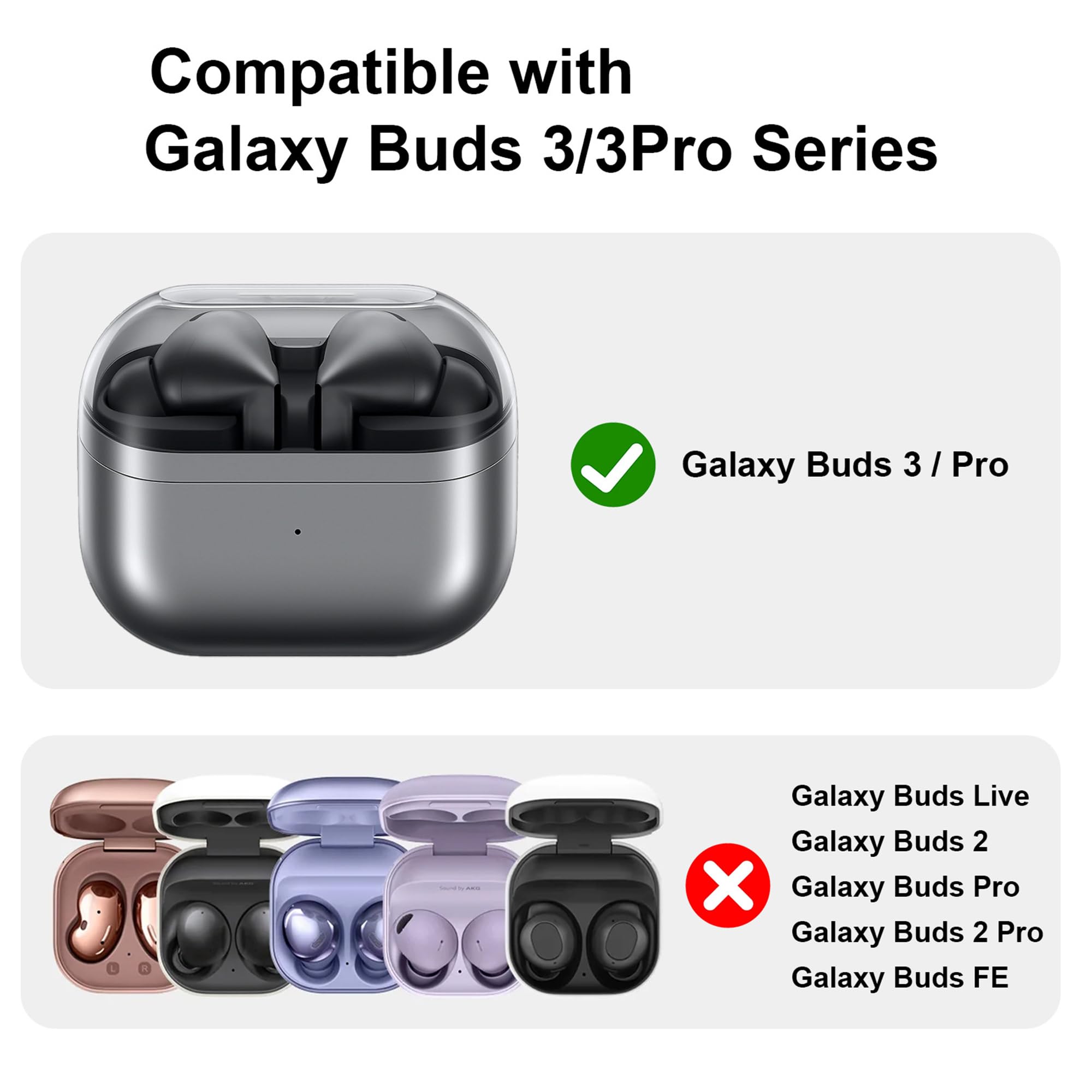 Amazon | Galaxy Buds 3 Pro ケース, Lamshaw シリコン 保護