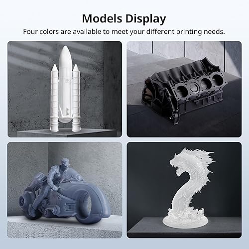 Vista 64 de ANYCUBIC - Resina para impresión 3D de gran compatibilidad para todas las impresoras LCD y DLP, antiamarilleo y de gran transparencia, resistente