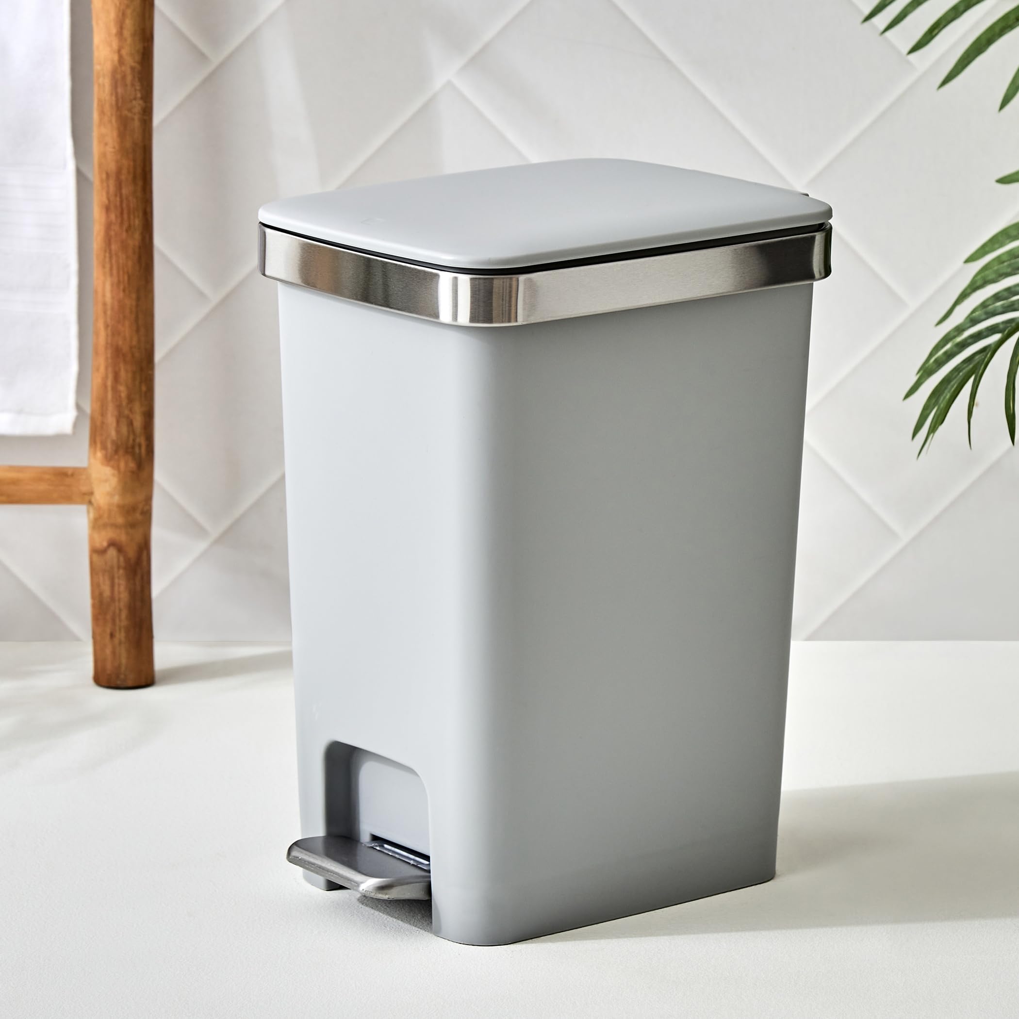 Home Centre Sedona Nicole Polypropylene Pedal and Push Waste Bin - 10L-image-15
