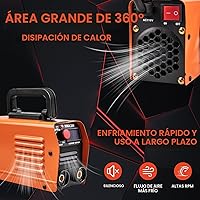 Vista 6 de Siasky Mini máquina de soldar, máquina de soldadura mejorada de 110 V, soldador portátil MMA-250A, soldador inversor IGBT con arranque en caliente
