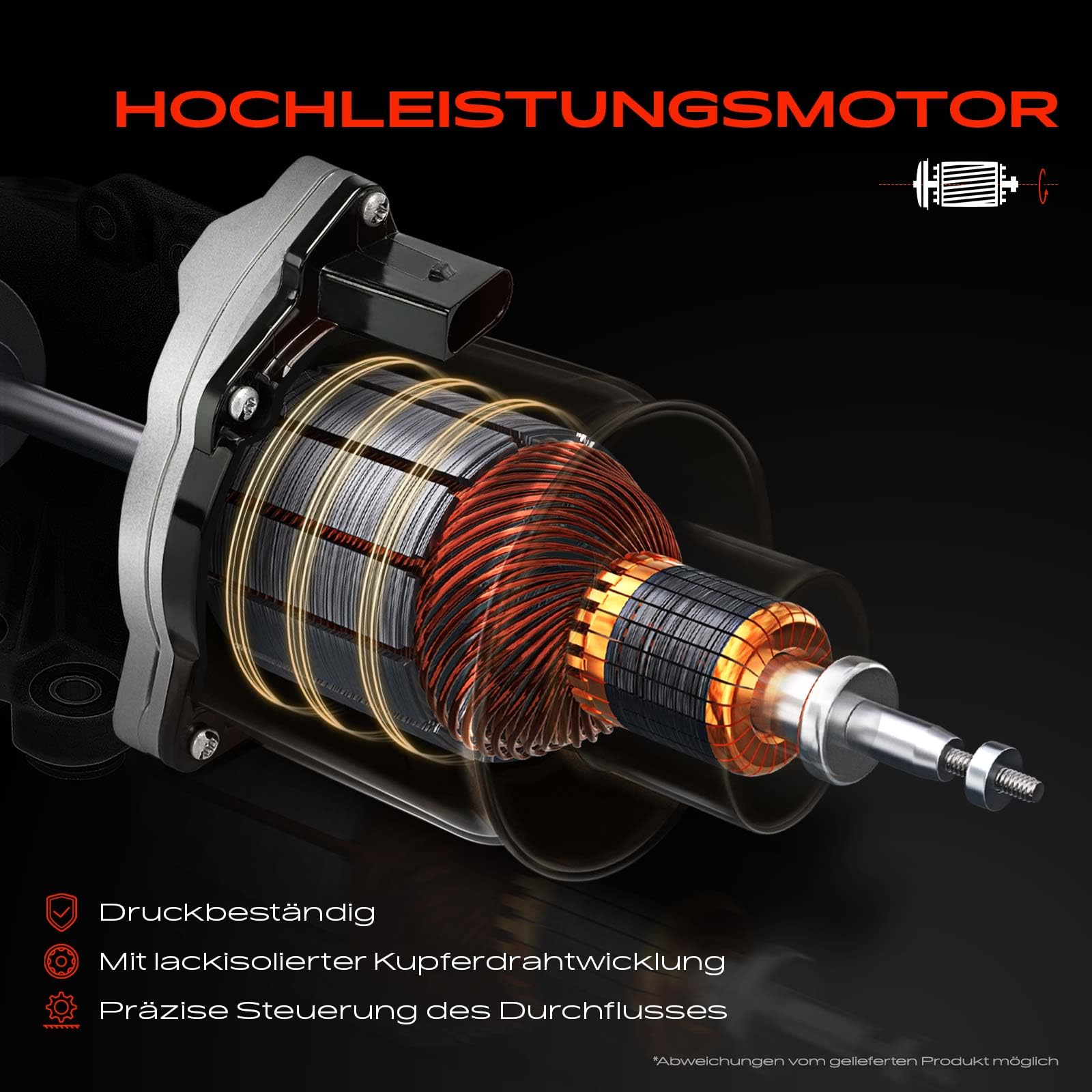 Frankberg Wasserpumpe Motorkühlung Elektrisch 4-Polig Kompatibel mit 1er E81 E87 3er E90 3er Coupe E92 5er E60 5er Touring E61 Replace# 11517559272
