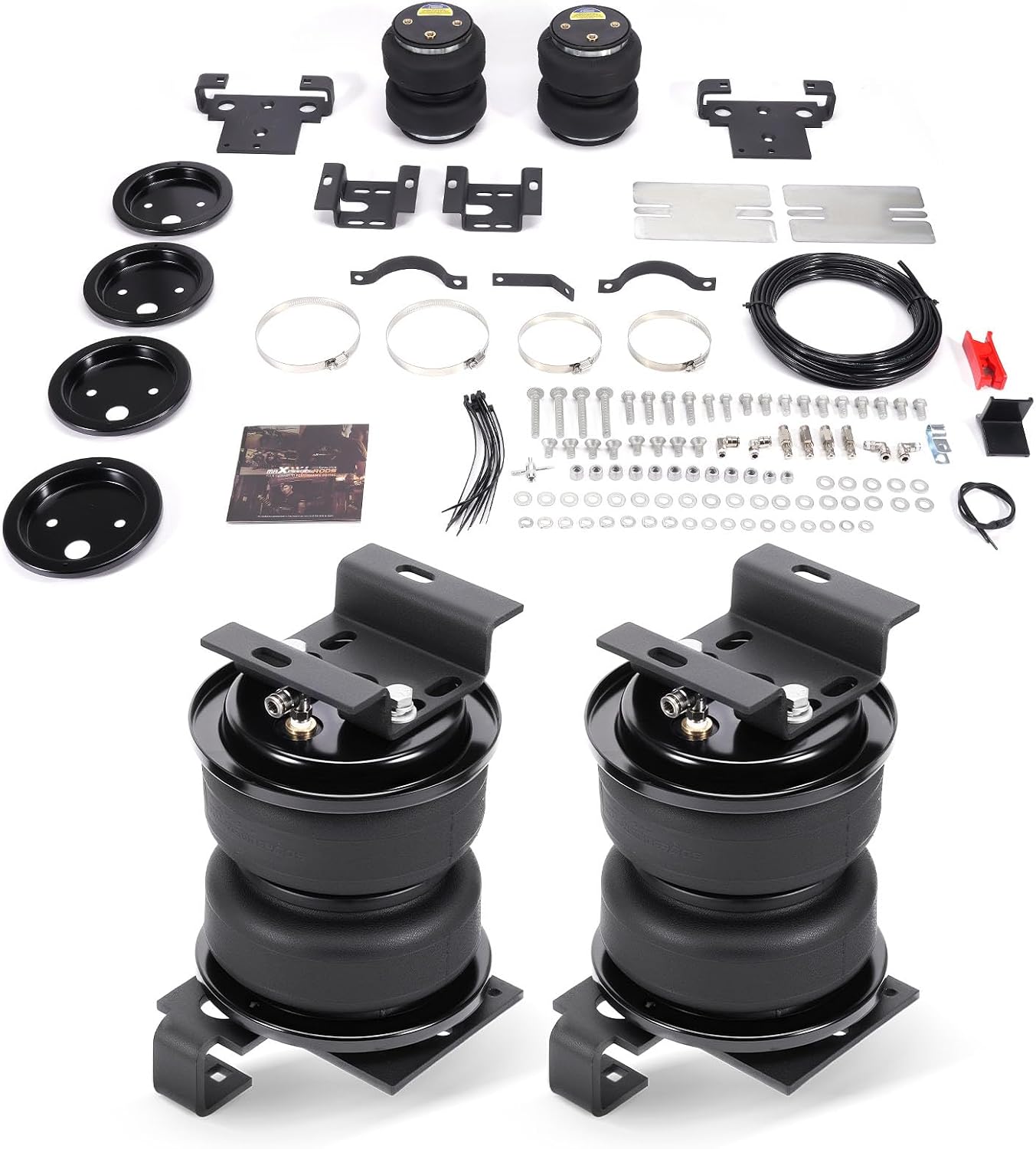 maXpeedingrods 5000 lbs Rear Air Suspension Bags Kit for Chevrolet Silverado GMC Sierra 2500 HD 3500 2001-2010 Air Helper Spring Kit