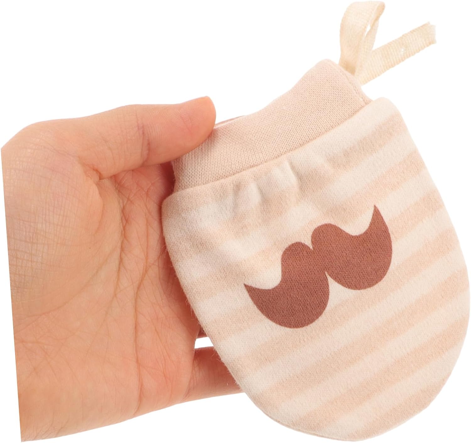 COLLBATH Cotton Baby Mittens for Newborn 4 Pairs Infant Mittens No-scratch Soft Comfortable Easy to Wear