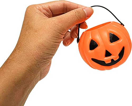 Miniatura 5 de 4E's Novelty Mini cubos de calabaza para dulces de Halloween a granel para niños, bolsas de golosinas de Halloween (paquete de 24)
