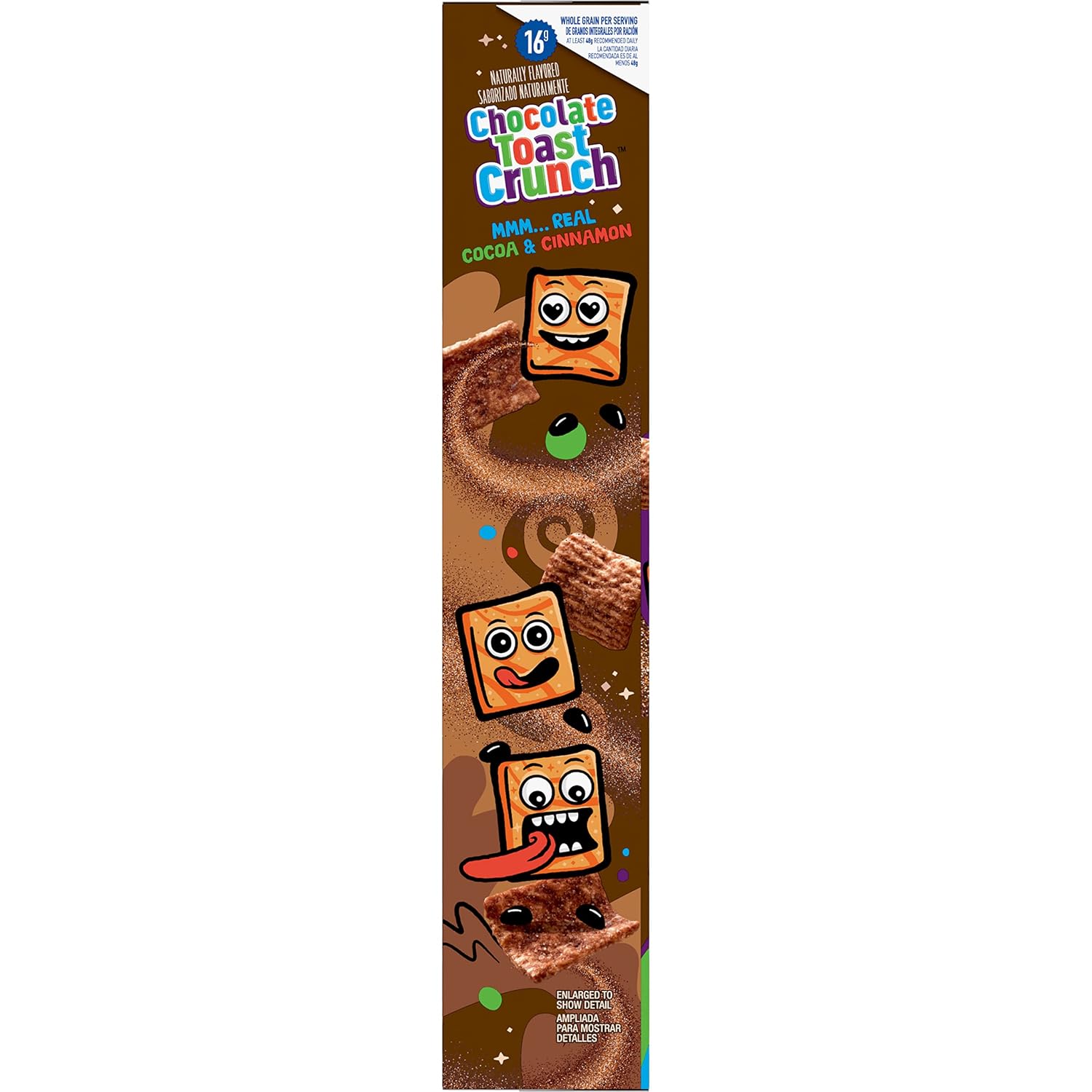 Cinnamon Toast Crunch Breakfast Cereal, Crispy Chocolate Cinnamon Cereal, 19.5 oz. Family Size Cereal Box