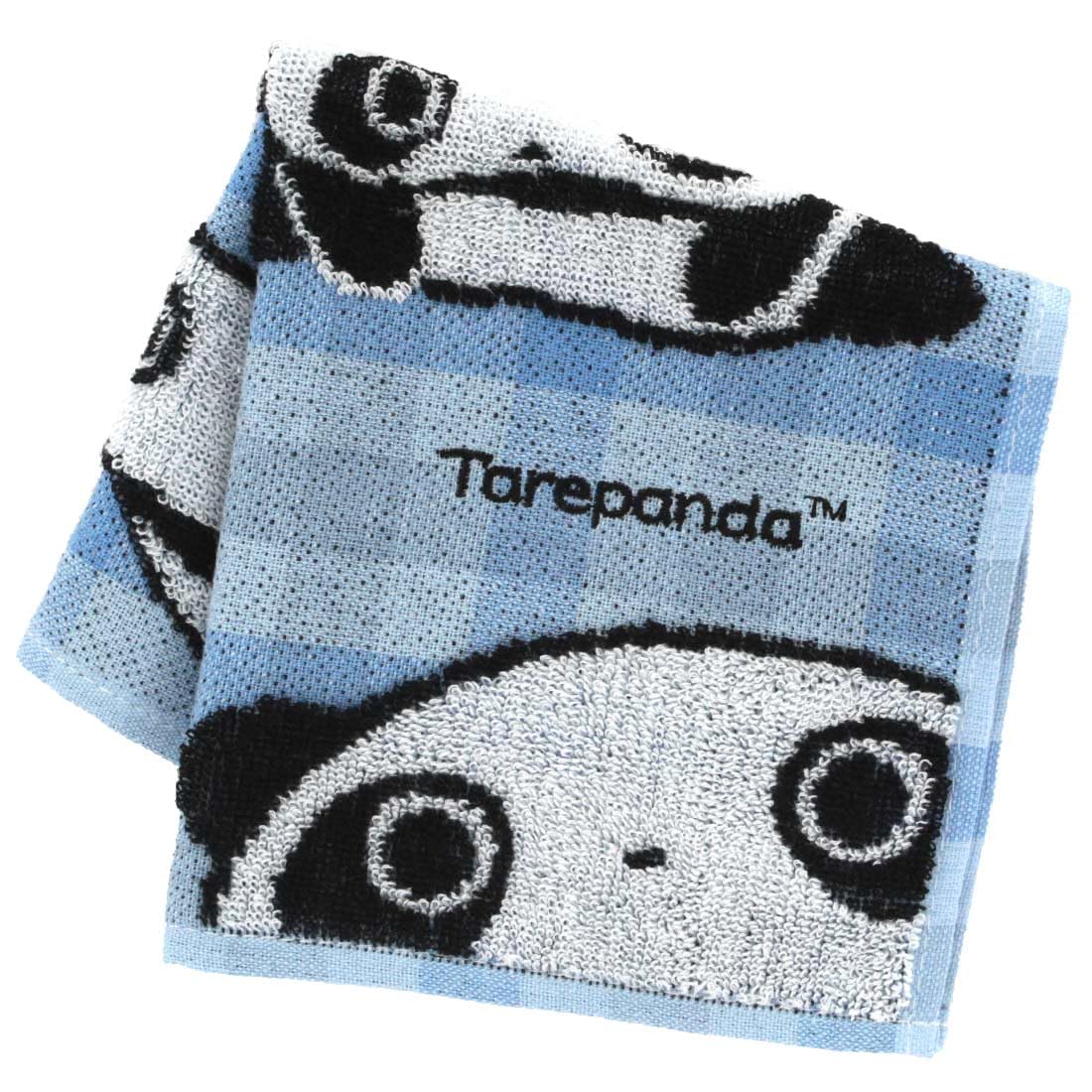 Amazon.co.jp: たれぱんだ タオルハンカチ チェック (ブルー) 婦人