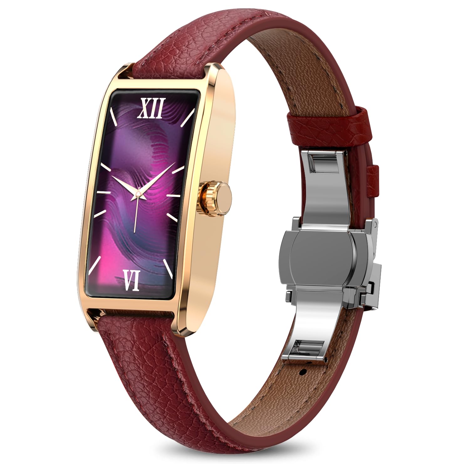 findtime Tracker de fitness élégant pour femme - Podomètre - Tracker d'activité pour femme - Avec moniteur de sommeil - Moniteur de fréquence cardiaque - Calorie - Suivi de distance