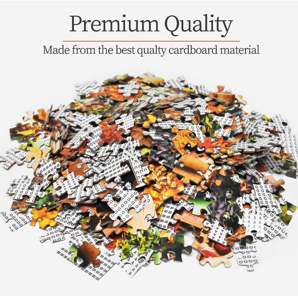 HUADADA 1000 Piece Puzzles for Adults - Colourful Spices - Jigsaw Puzzles for Adults 1000 Piece Educational Games Colorful Puzzles for Home Decoration(27.6"x 19.7") image 5